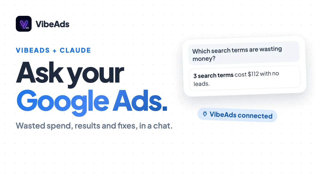 Ask Claude about your Google Ads