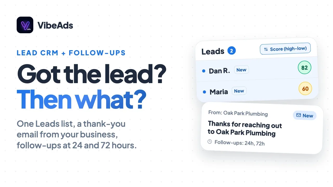 Leads stuck in your inbox? Lead CRM and follow-up emails for trades